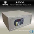 Hotel safe with electronic code and master key